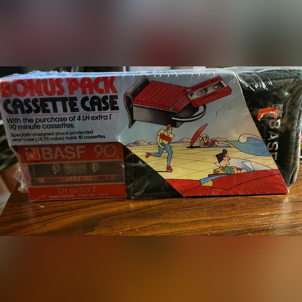 BASF 90 Cassette Tape Case